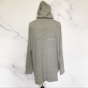 Good hYOUman Stay Positive Hooded Gray Cardigan